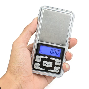 Toolour 500gx0.01g Mini Pocket Skaitmeninių Elektroninių Masto Aukso, Sterlingas Sidabro Papuošalai Svarstyklės, yra LCD Ekranas Vienetų Balansas Įrankis