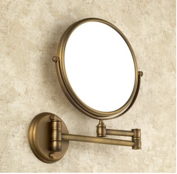 Vidric Antikvariniai žalvario, bronzos sienos makiažo veidrodėliai 8 colių vonios veidrodis ,Derliaus dekoratyvinių makiažo veidrodėliai