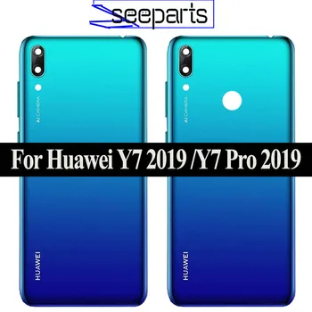 Originalus Naujas Huawei Y7 2019 Y7 Pro 2019 Y7 Premjero 2019 Atgal Baterijos Dangtelis Galinis Korpusas Y7 2019 Atveju Y7 Pro 2019 Baterijos Dangtelis