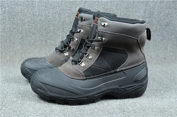 Atsargų Šalinimas! Žieminiai natūralios odos vaikščiojimo batai vyrams, vandeniui 3M thinsulate thermolite kelionėse medžioklės sniego batai-35C