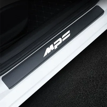 4Pcs Automobilių Lipdukai Mazda MPS Aukštos Kokybės Durų Slenksčio Apdailos Lipdukai Anti Nulio Decal Automobilių Aksesuarų, Interjero