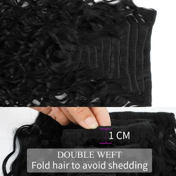 Veravicky 140G Įrašą Plėtiniai Žmogaus Plaukų Brazilijos Mašina Padarė Remy Human Hair Gamtos Banga Įrašą ins