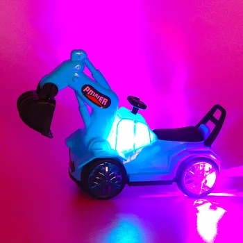 K-STAR Vaikų Inžinerijos Automobilio Lydinio, Plastiko Ekskavatorių Žaislas Diecast Modelio Konstravimo Muzikos, Šviesos Inžinerijos Transporto priemonių Žaislas