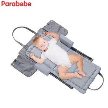 Mada vaikams, kelionių gražus lopšys kūdikiui kelionės lova, minkštas kūdikio carry cot sulankstomą vaiko lova krepšyje nešiojamas kūdikis miega krepšelio