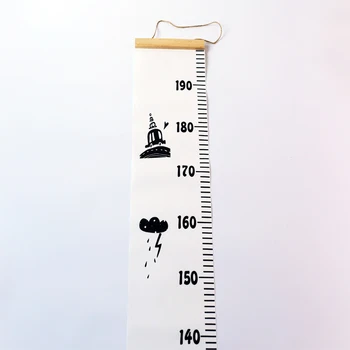 Medinių Sienų Kabo Kūdikių Vaiko Augimo Diagramą, Aukštis Priemonė Valdovas Siena Lipdukas Vaikams, Vaikų Kambario Skandinavijos Dekoro 20x200cm